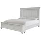 Ashley Kanwyn 3-Piece King Panel Bed Set with Storage Bench in Whitewash, , large