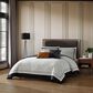 BEBEJAN Geometric 5-Piece Queen Comforter Set in Midnight Black and White, , large