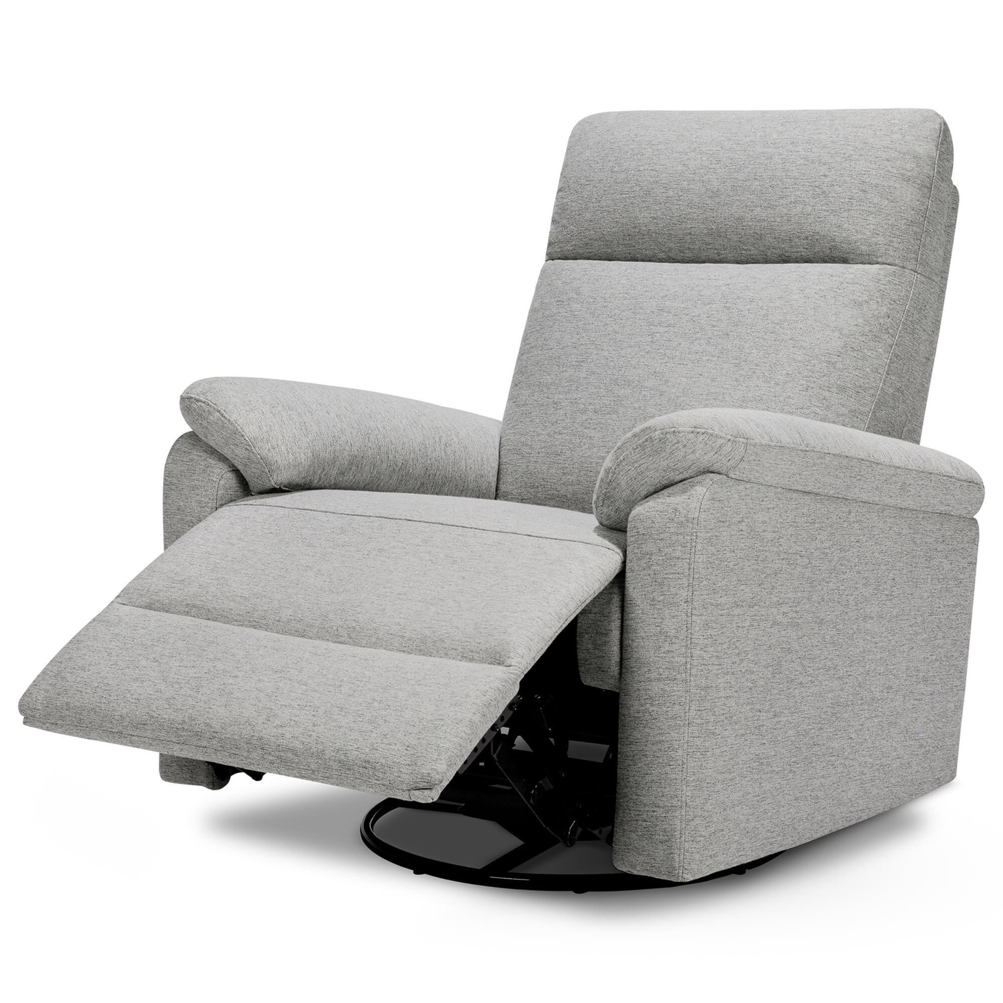 New Haus Suzy Swivel Glider Recliner in Frost Grey NFM