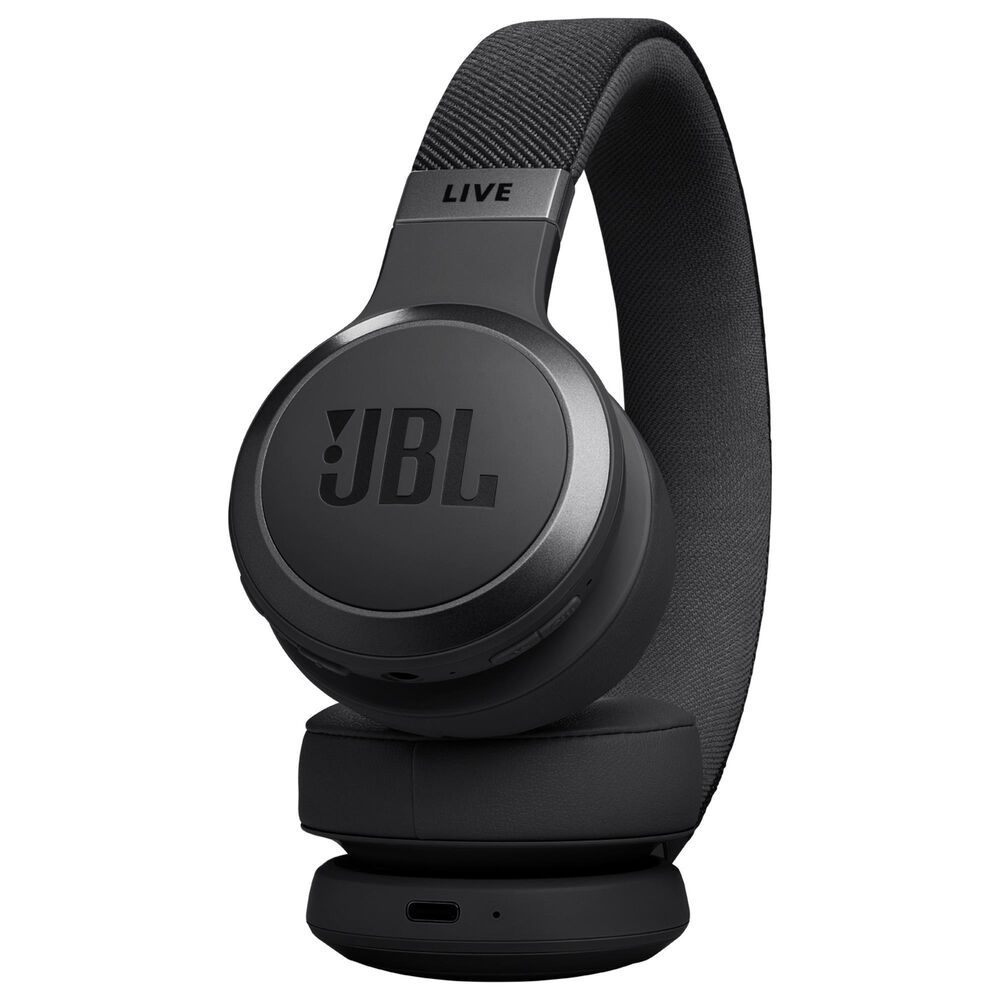 JBL Wireless On-Ear Headphones with True Adaptive Noise Cancelling in Black, , large