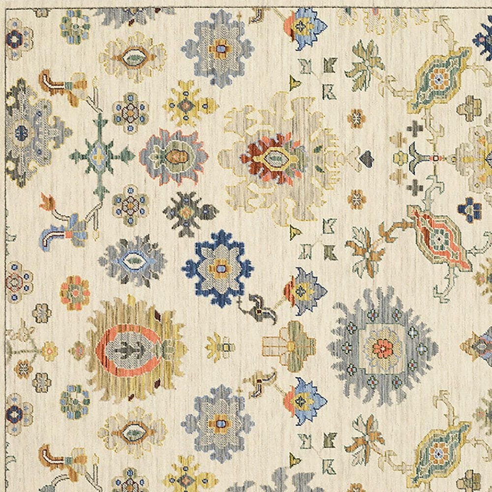 Oriental Weavers Lucca Flower Garden 7&#39;10&quot; x 10&#39;10&quot; Ivory Area Rug, , large