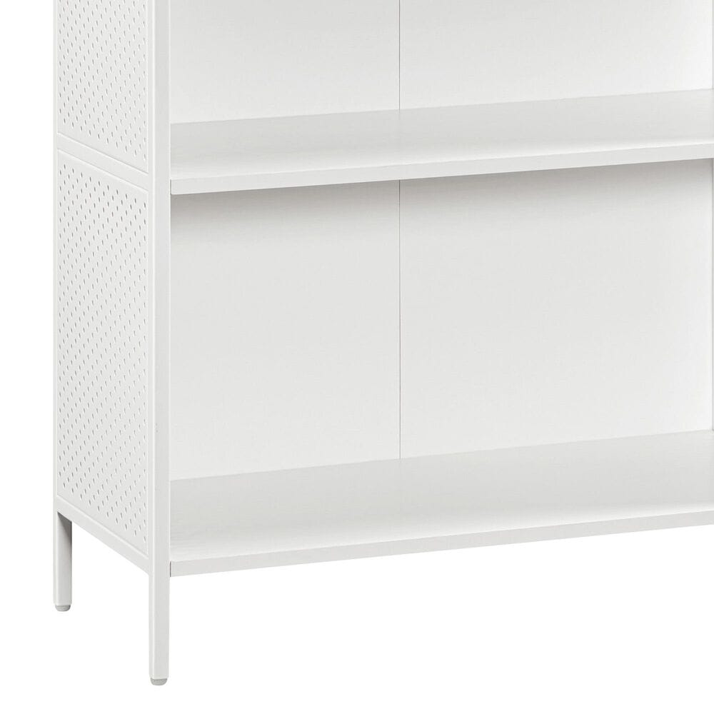 Valor Living Ace 2-Shelf Storage Bookcase in White, , large
