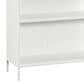 Valor Living Ace 2-Shelf Storage Bookcase in White, , large