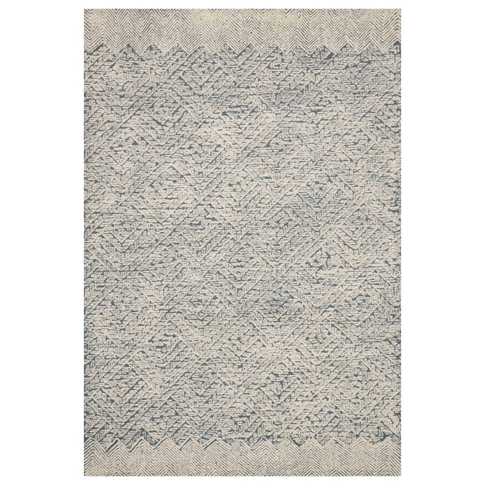 ED Ellen DeGeneres Crafted by Loloi Kopa 3'6" x 5'6" Blue and Ivory Area Rug, , large