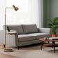 Adesso Wyatt Floor Lamp with Shelf and Wireless Charging in Antique Brass, , large
