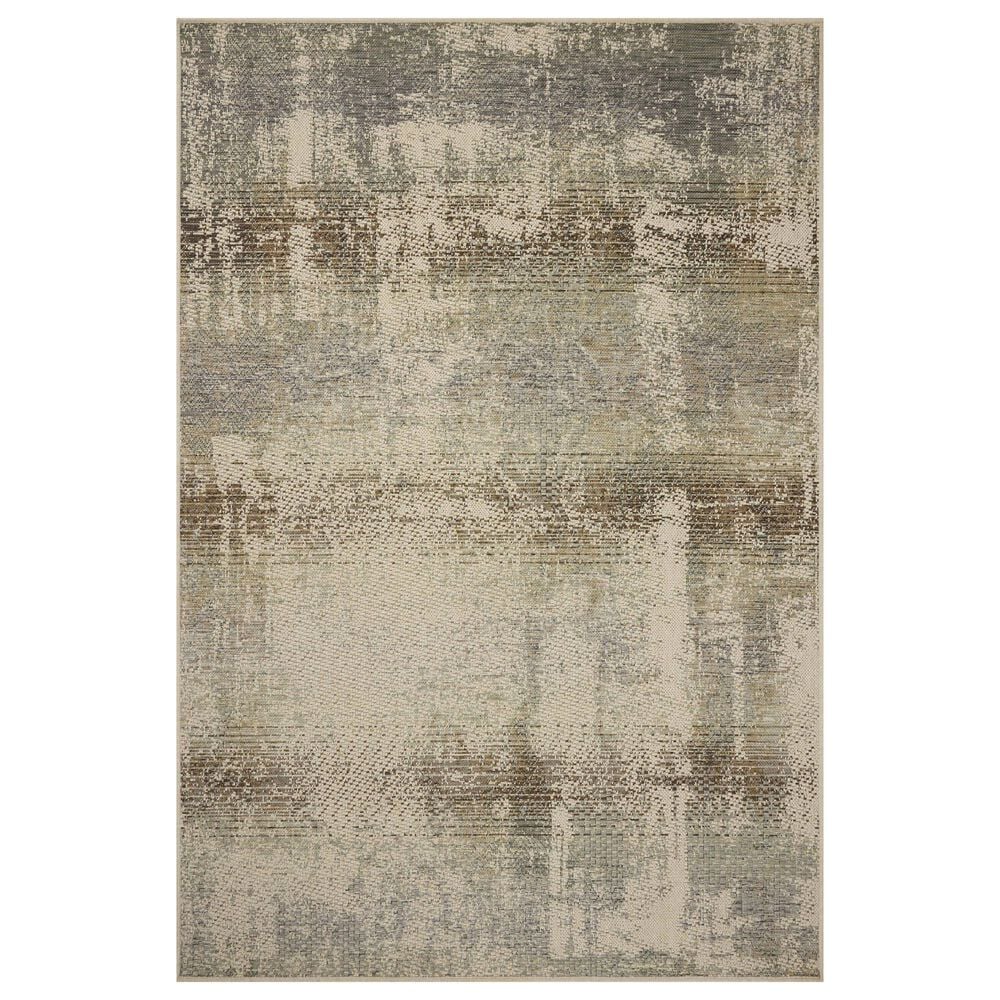 Loloi Saylor Smoke and Ivory 3"9" x 5"9" Indoor/Outdoor Area Rug, , large