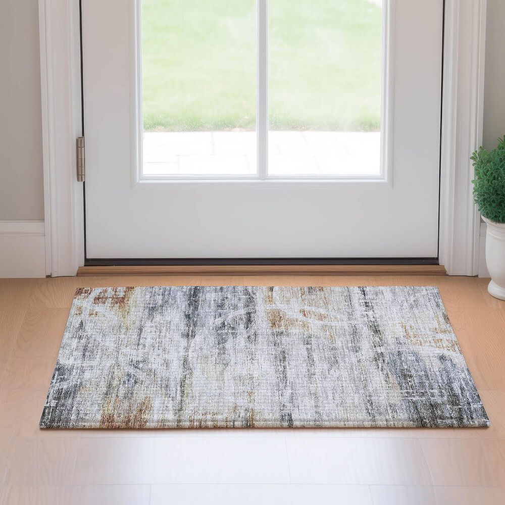 Dalyn Rug Company Neo NO3 2&#39;6&quot; x 3&#39;10&quot; Silver Area Rug, , large