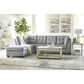 Signature Design by Ashley Falkirk 2-Piece Left Facing Sleeper Sectional with Chaise in Steel, , large