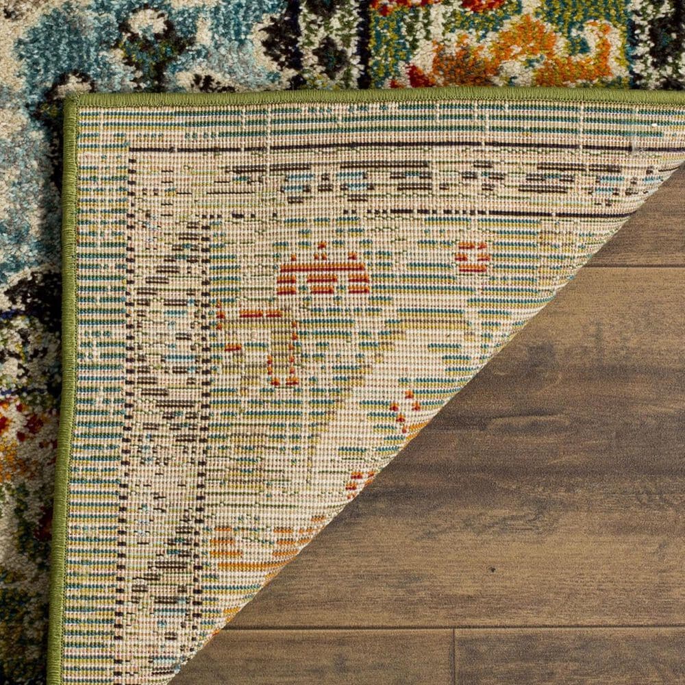 Safavieh Monaco MNC243F-4 4&#39; x 5&#39;7&quot; Forest Green/Light Blue Area Rug, , large