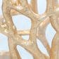 Maple and Jade 10" Decorative Coral Indoor/Outdoor Candle Lantern in Satin Gold, , large