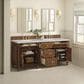James Martin Vanities Lorelai 72"Double Vanity in Mid-Century Walnut with 3 cm Victorian Silver Quartz Top, , large