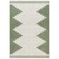 Surya Eagean EAG-2435 Grass Green, Ivory, Dark Green and Seafoam 4"3" x 5"11" Indoor/Outdoor Area Rug, , large