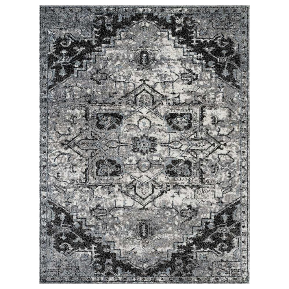 Amer Rugs Alexandria 2" x 3" Ivory and Gray Area Rug, , large