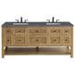 James Martin Vanities Breckenridge 72" Double Bathroom Vanity in Light Natural Oak with 3 cm Parisien Bleu Quartz Top and Rectangular Sinks, , large