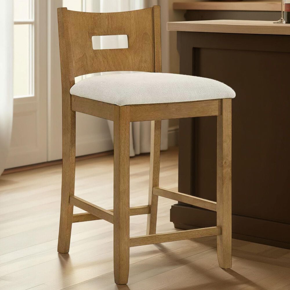 Armen Living Ren 30" Bar Stool in Amber Glow, , large