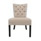 Santa Fe Rustic Michel Angelo Upholstered Dining Side Chair and 57" Round Dining Chair in Antique Black Finish, , large