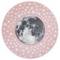 Safavieh Carousel CRK135 6"7" Round Pink and Grey Kids  Area Rug, , large