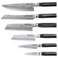 Power A Shi 7-Piece Knife Block Set in Stainless Steel, , large
