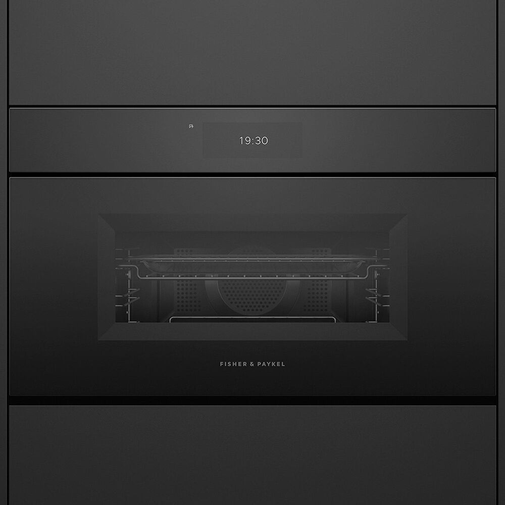 Fisher &amp; Paykel 1.7 Cu. Ft. Minimal Compact Convection Speed Oven in Soft Black, , large