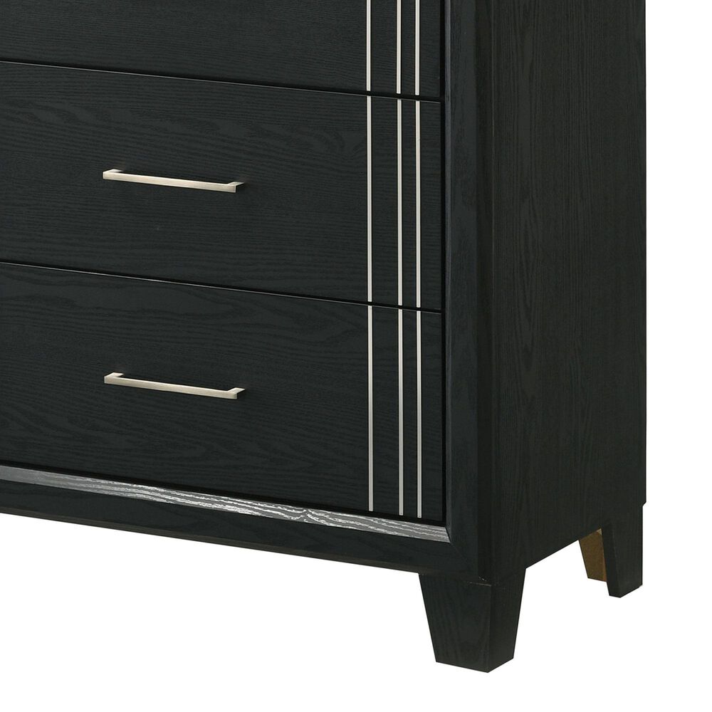 Crown Mark Charlie 4-Drawer Chest in Charcoal, , large