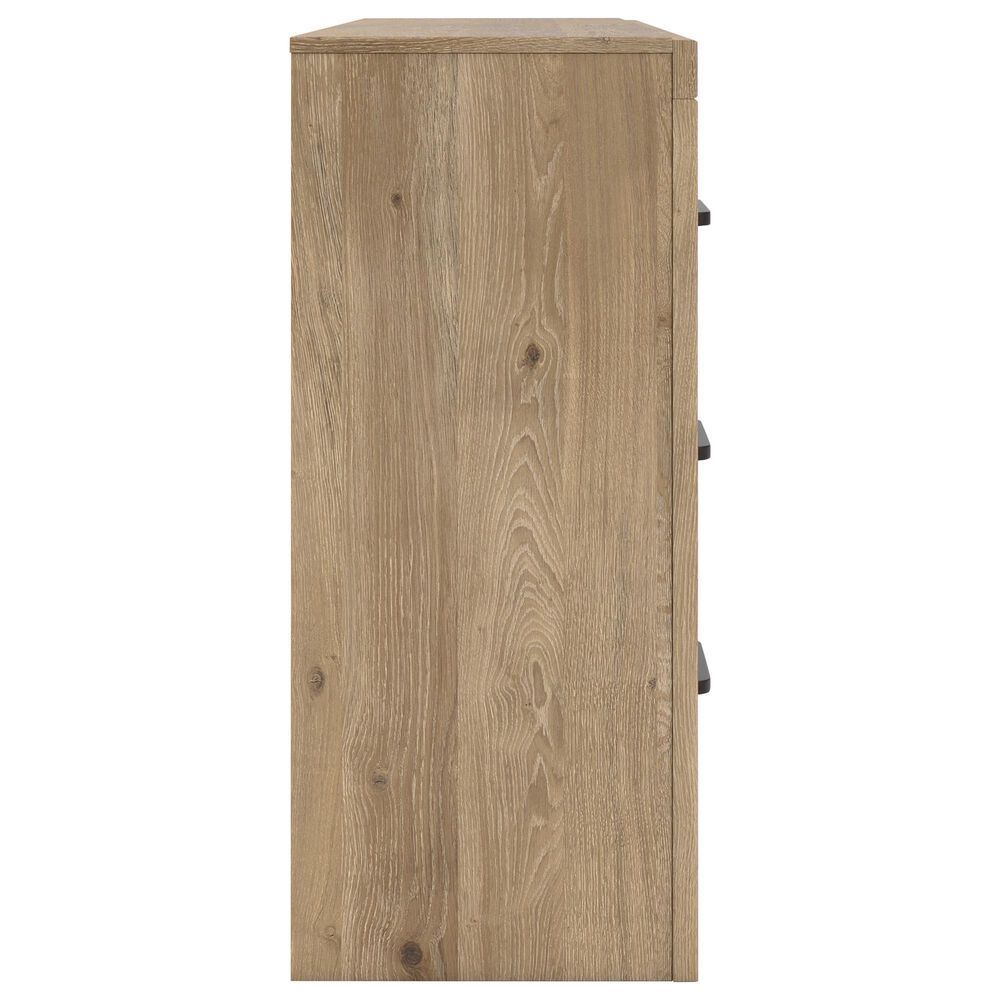 Ashley Brozmont Queen Panel Bed with Dresser and Nightstand in Natural Brown, , large