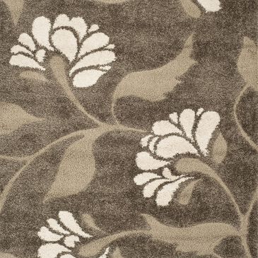 Safavieh Florida Shag SG459-7913-5SQ 5" x 5"  Smoke/Beige Square Rug, , large
