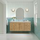 James Martin Vanities Laurent 60" Single Bathroom Vanity in Light Natural Oak with 3 cm Lime Delight Quartz Top and Rectangular Sink, , large