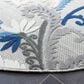Safavieh Cabana CBN305F 6"7" Round Grey and Blue Indoor/Outdoor Area Performance Rug, , large