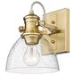 Golden Lighting Hines 1-Light Semi-Flush Mount in Brushed Champagne Bronze, , large