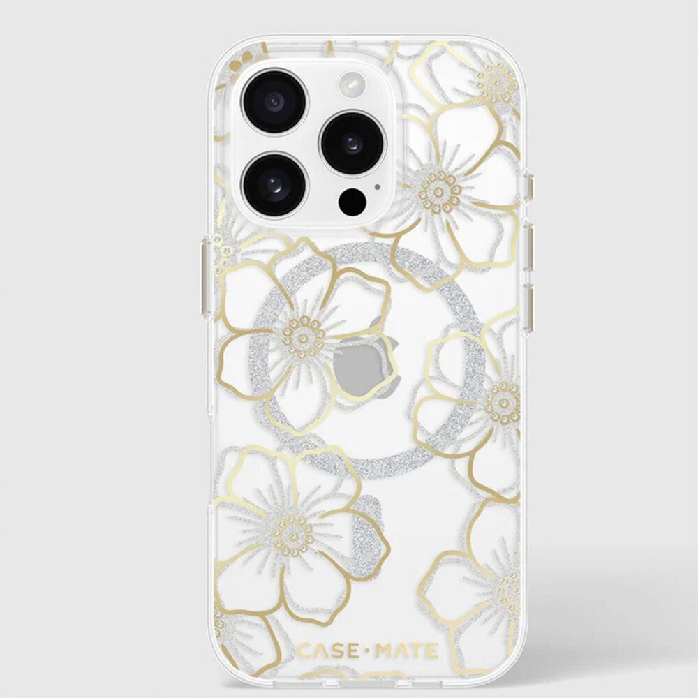 Case-Mate Floral Gems MagSafe Phone Case for the iPhone 16 Pro, , large
