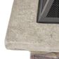 Hearth and Haven Outdoor Fire Pit with Mesh Cover in Stone Gray, , large