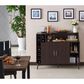 Furniture of America Young Wine Rack Buffet in Wenge, , large