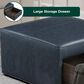 Lifestyle Solutions Hailey Storage Ottoman in Navy, , large