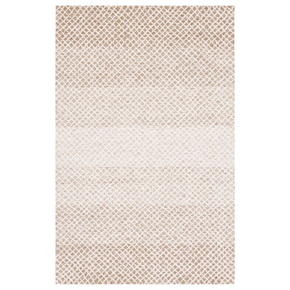 Safavieh Micro-Loop Geometric 4" x 6" Beige and Ivory Area Rug, , large