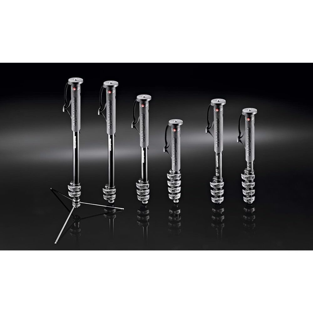 Manfrotto 4-Section Carbon Fiber Photo Monopod in Black, , large