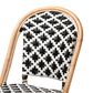 Baxton Studio Ambre Side Chair in Black and White (Set of 2), , large