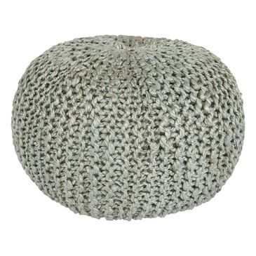 Surya Bermuda Sphere Pouf in Light Gray, , large