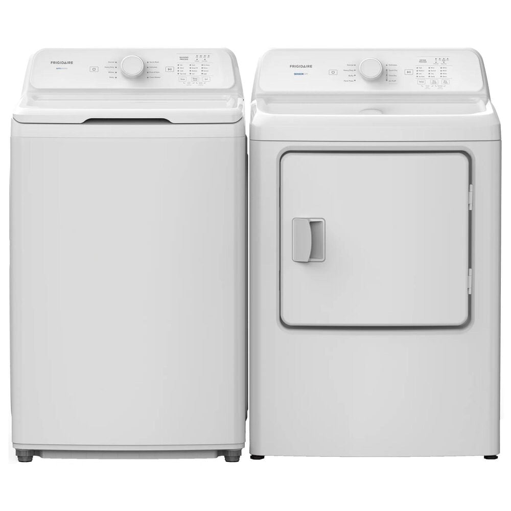 Frigidaire 4.1 Cu. Ft. Top Load Washer and 7 Cu. Ft. Gas Dryer Laundry Pair in White, , large