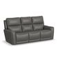 Flexsteel Carter Power Reclining Loveseat in Gray, , large
