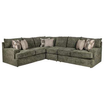 England Furniture Anderson 3-Piece Stationary Sectional in Patagonia Moss, , large