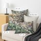 Dalyn Rug Company Kaleidoscope 22" Square Throw Pillow in Cactus, Olive, Plum, Pink, Teal, Purple and Brown, , large