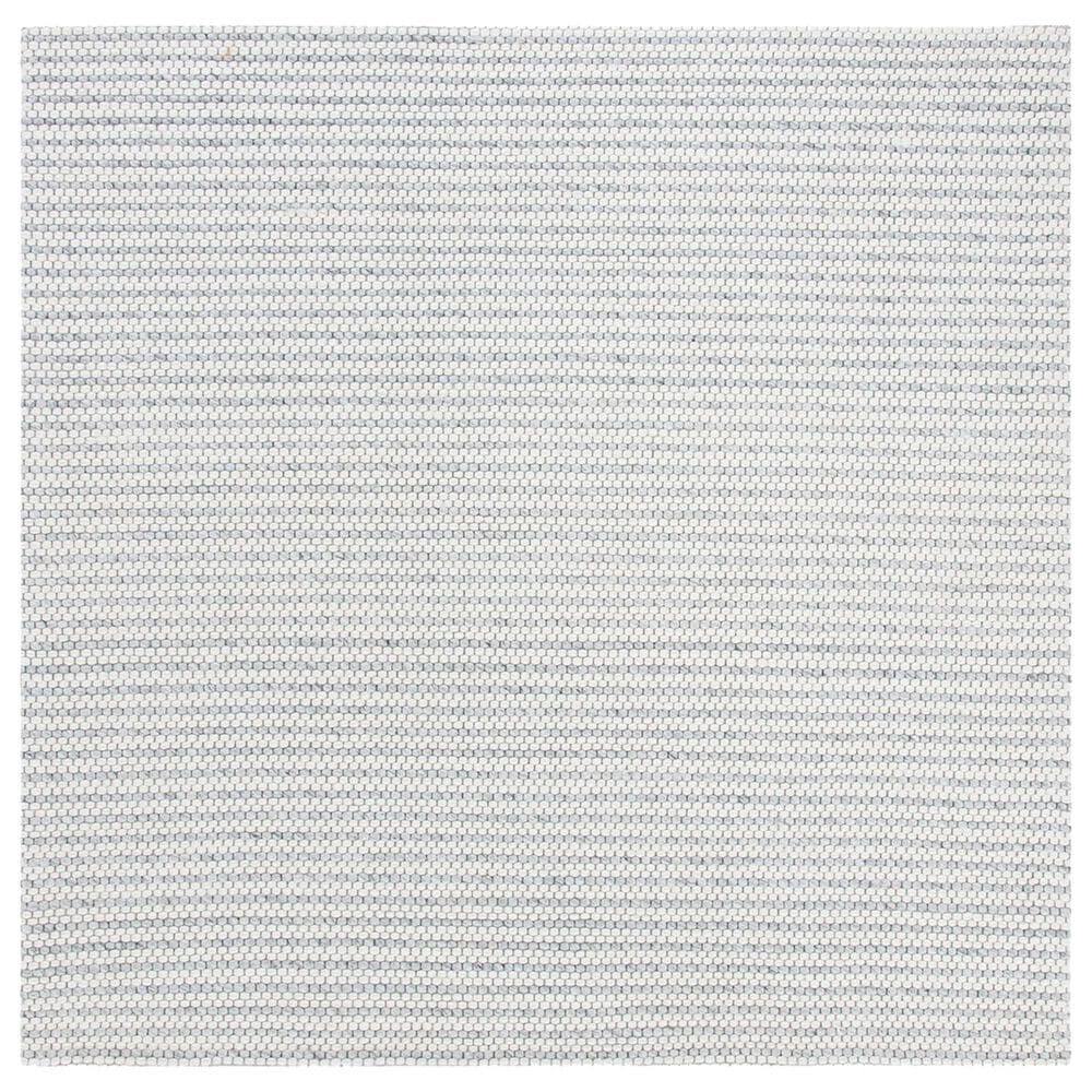 Safavieh Marbella 8" Square Light Grey and Ivory Area Rug, , large
