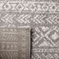 Safavieh Tulum 2" x 8" Dark Grey and Ivory Runner, , large