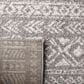 Safavieh Tulum 2" x 8" Dark Grey and Ivory Runner, , large