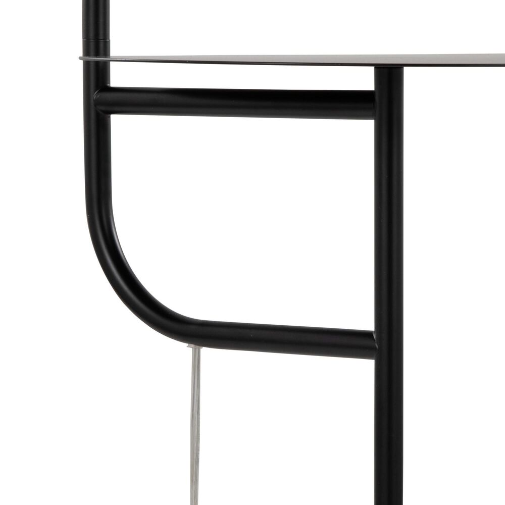 LumiSource Symbol Floor Lamp in Black and White, , large