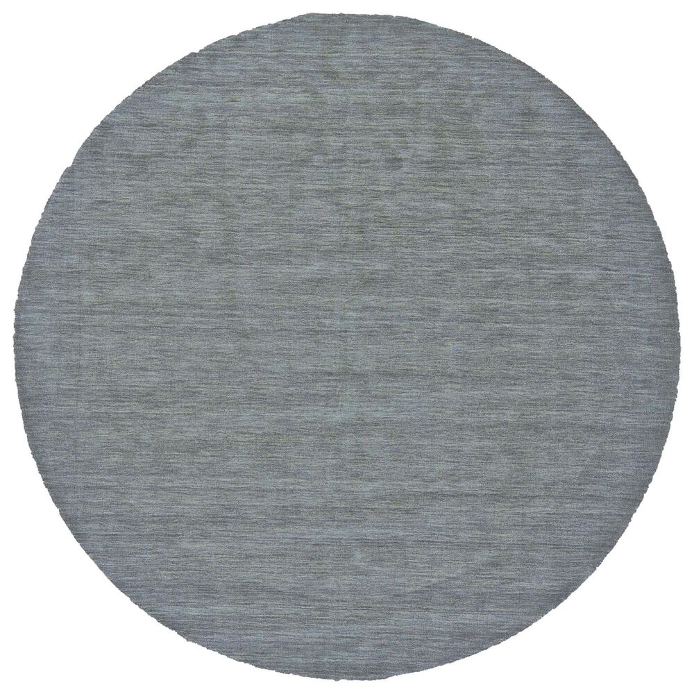 Feizy Luna 8" Round Smoke Area Rug, , large