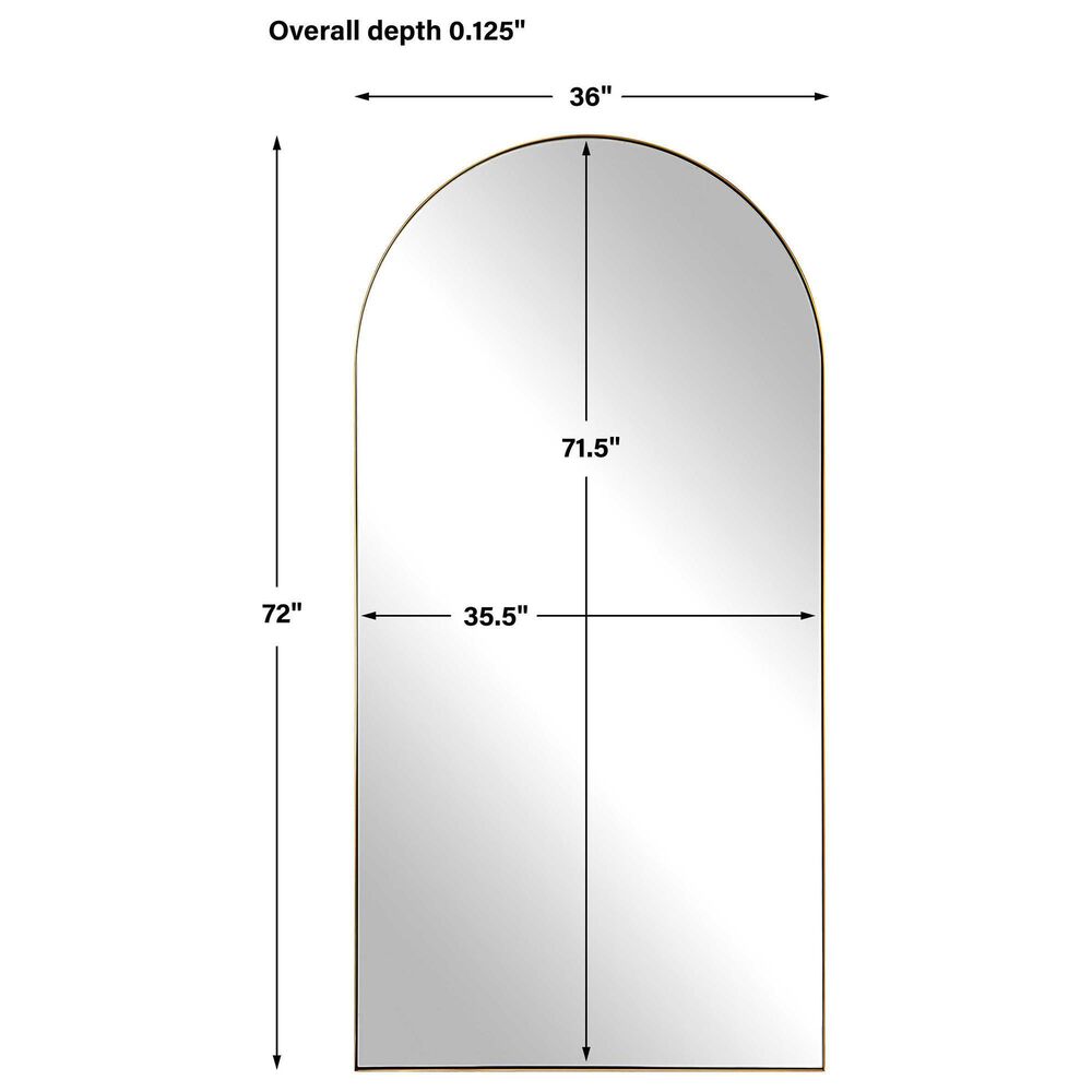 Uttermost Crosley Mirror in Brass, , large