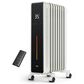 DREO Oil-filled Radiant Tower Indoor Electric Space Heater with Remote in White, , large