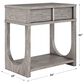 Vantage Vault 1 Drawer Nightstand with USB Charger in Mink Gray, , large