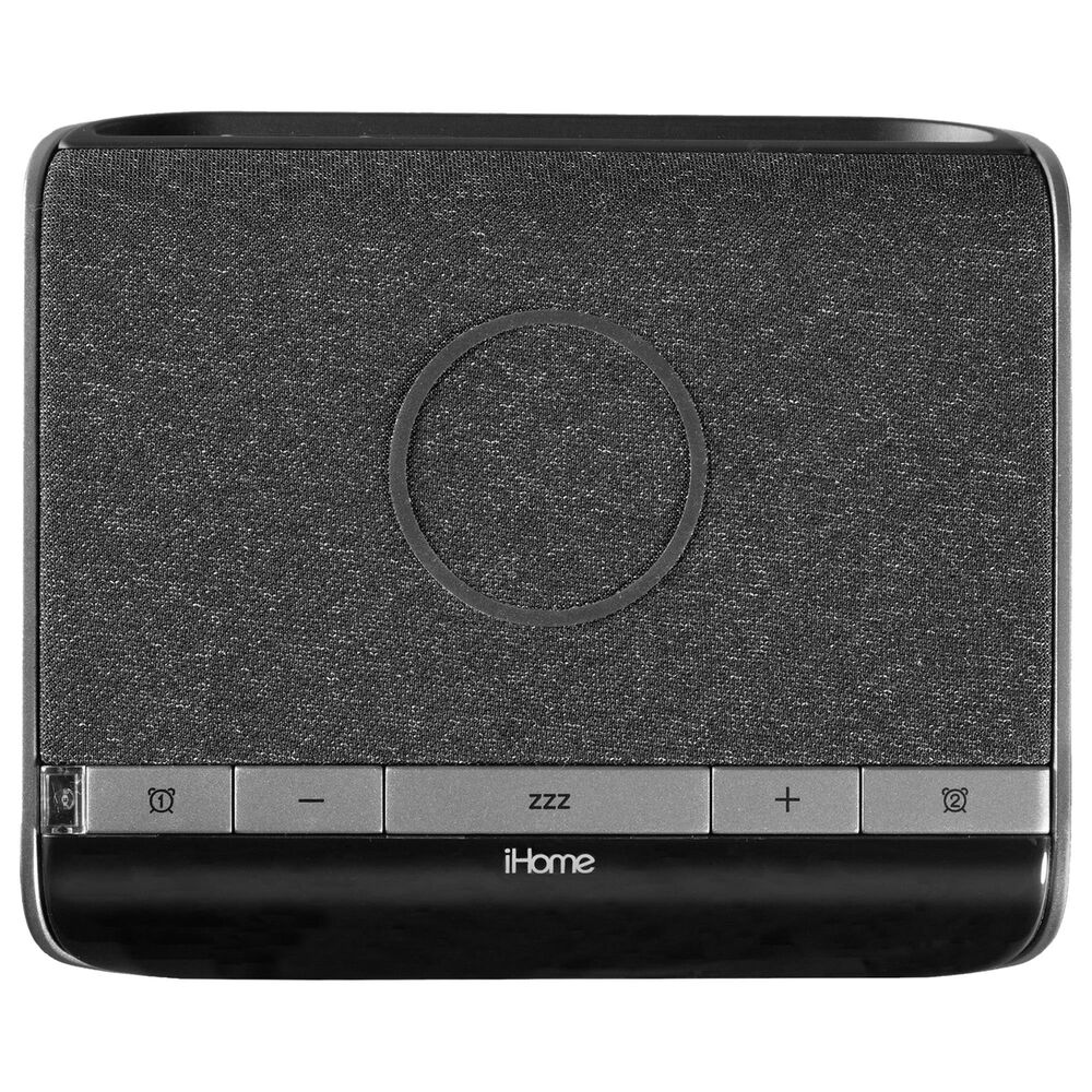 iHome 2-In-1 Wireless Charger Alarm Clock with Qi Wireless and USB Charging, , large